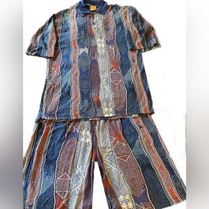 COOGI Resort Men’s Polo Shirt and Shorts Outfit.